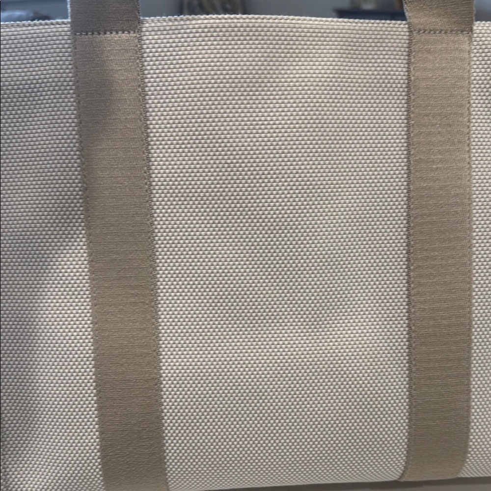 lululemon athletica Cream and Tan Canvas Tote - Picture 9 of 13